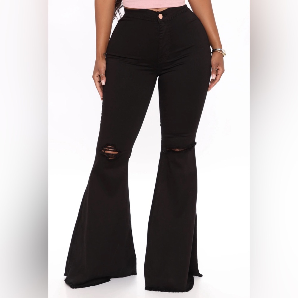 Fashion Nova bell bottom jeans